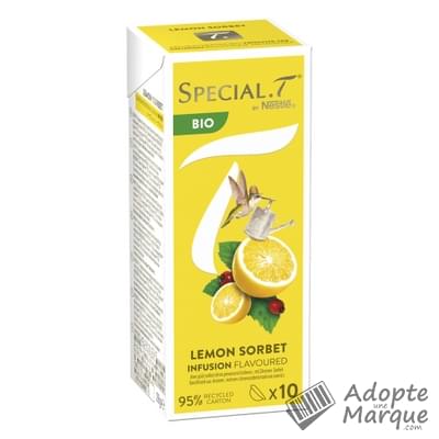 Special.T Infusion Lemon Sorbet Bio La boîte de 10 capsules