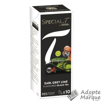 Special.T Thé Noir Earl Grey Lime La boîte de 10 capsules