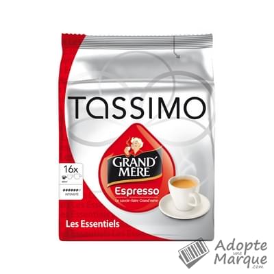 Tassimo Grand' Mère - Dosettes de café moulu T-Discs Expresso La boîte de 16 capsules - 104G