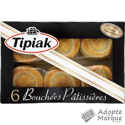 Tipiak Bouchées pâtissières à garnir La boîte de 6 bouchées - 150G