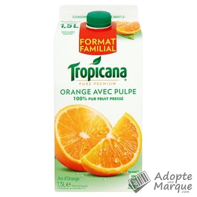 Tropicana Jus d'Orange avec pulpe "La brique de 1,5L"