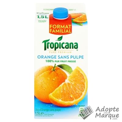 Tropicana Jus d'Orange sans pulpe "La brique de 1,5L"