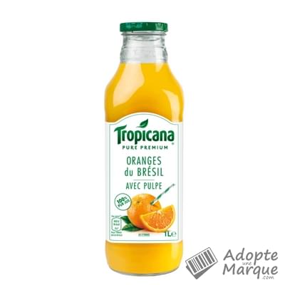 Tropicana Jus Oranges du Brésil avec pulpe La bouteille de 1L