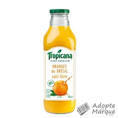 Tropicana Jus Oranges du Brésil sans pulpe La bouteille de 1L