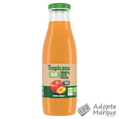 Tropicana Jus Pomme & Abricot Bio La bouteille en verre de 75CL
