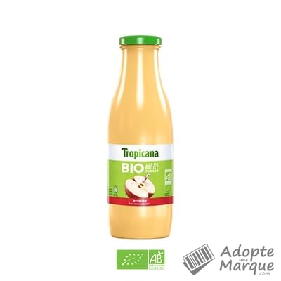 Tropicana Jus de Pomme Bio La bouteille en verre de 75CL