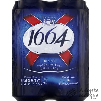 1664 Bière Blonde 5,5% vol. Les 4 canettes de 50CL