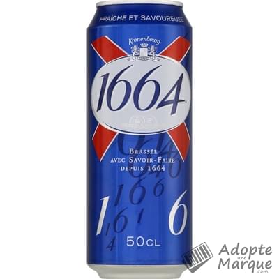 1664 Bière Blonde 5,5% vol. La canette de 50CL