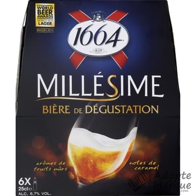 1664 Bière Blonde Millésime 6,7% vol. Les 4 bouteilles de 25CL