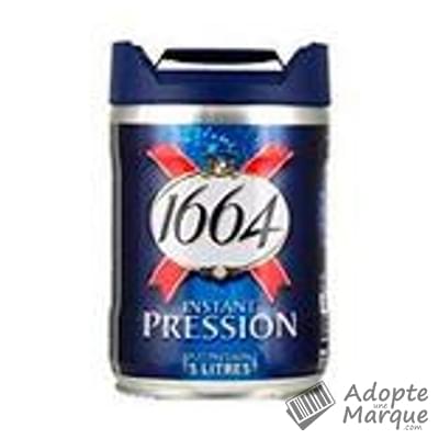 1664 Bière Instant Pression 5,5% vol. Le fût de 5L