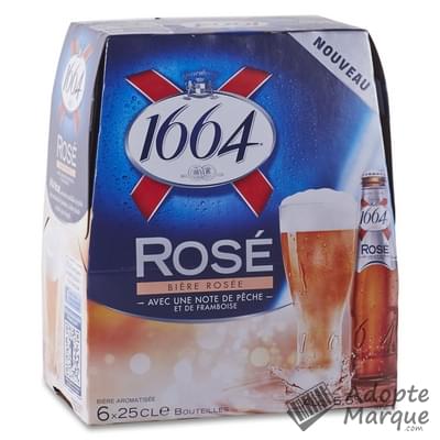 1664 Bière Rosée 5,5% vol. Les 6 bouteilles de 25CL