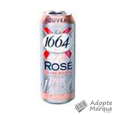 1664 Bière Rosée 5,5% vol. La canette de 50CL