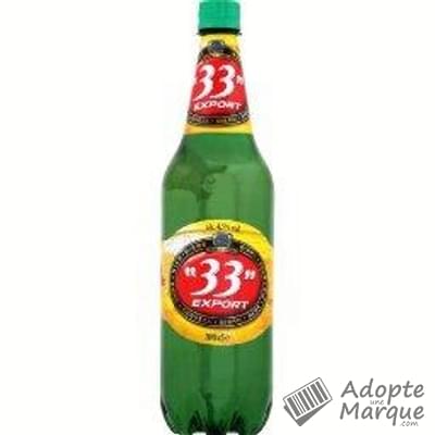 33 Export Bière blonde 4,5° vol. La bouteille de 1L