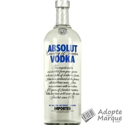 Absolut Vodka - 40% vol. "La bouteille de 1,5L"