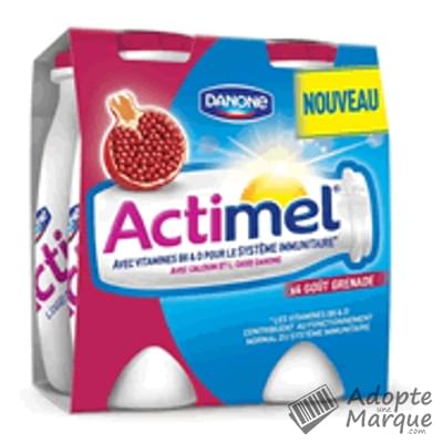 Actimel Boisson lactée - Goût Grenade Les 4 bouteilles de 100G