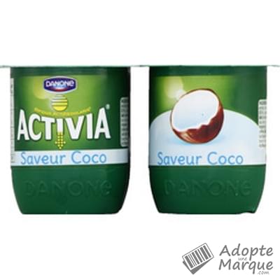 Activia Yaourts au bifidus actif - Goût Coco Les 4 pots de 125G