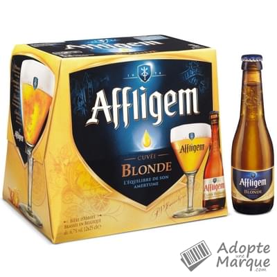 Affligem Bière blonde d'Abbaye - 6,7% vol. Les 12 bouteilles de 25CL
