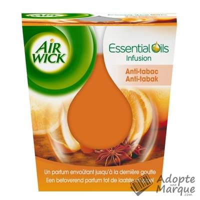 Air Wick Bougie Essential Oils Anti-Tabac La bougie de 105G