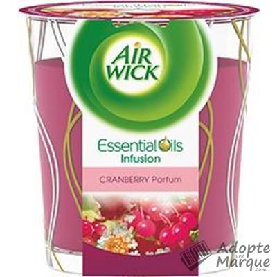 Air Wick Bougie Essential Oils Cranberry La bougie de 150G