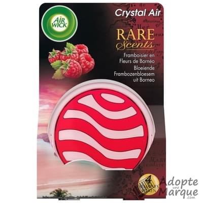 Air Wick Désodorisant Crystal'Air Rare Scents Framboisier en Fleurs de Bornéo Le paquet de 1 désodorisant continu