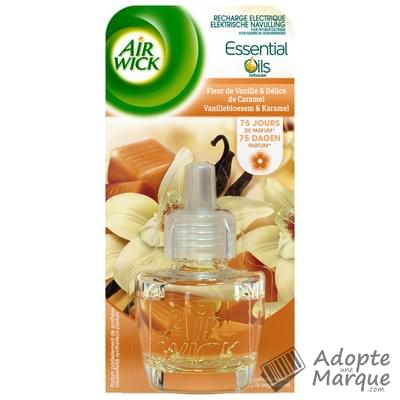 Air Wick Recharge Diffuseur Electrique Fleur de Vanille & Délices de Caramel La recharge de 19ML