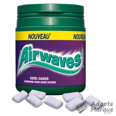 Airwaves Chewing-Gum Cool Cassis Sans Sucres La box de 60 dragées - 84G