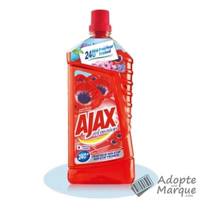 Ajax Fête des Fleurs - Nettoyant ménager - Fleurs Rouges "Le flacon de 1,25L"