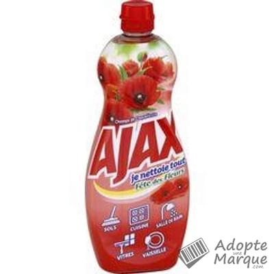 Ajax Je nettoie Tout - Nettoyant ménager - Fraîcheur Coquelicots Le flacon de 750ML