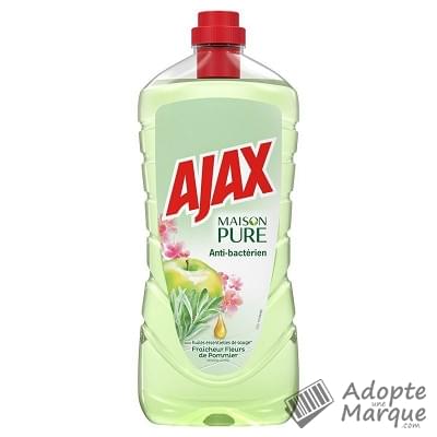 Ajax Maison Pure - Nettoyant ménager - Antibactérien Fleurs de Pomme "Le flacon de 1,25L"