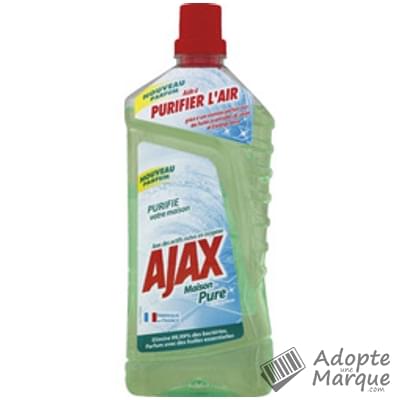 Ajax Maison Pure - Nettoyant ménager multi-surfaces Parfum Sauge-Orange "Le flacon de 1,25L"