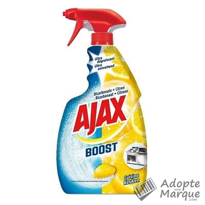 Ajax Nettoyant Cuisine Boost Bicarbonate & Citron Le spray de 750ML