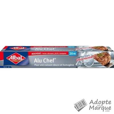 Albal Papier aluminium Alu Chef® Le rouleau de 20M