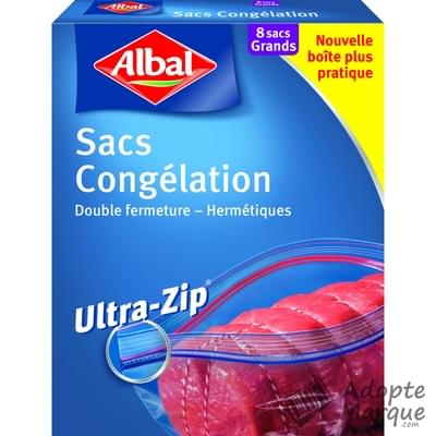 Albal Sacs congélation Ziploc® - Grand format (5L) La boîte de 8 sacs