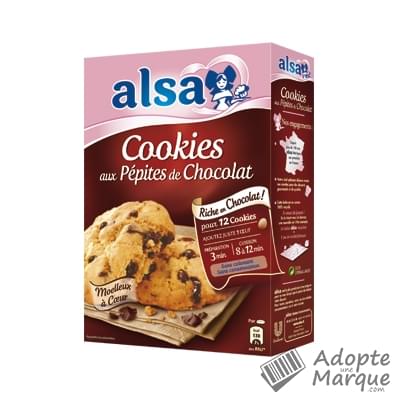 Alsa Cookies aux Pépites de Chocolat La boîte de 300G