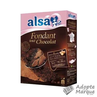 Alsa Fondant Tout Chocolat La boîte de 480G