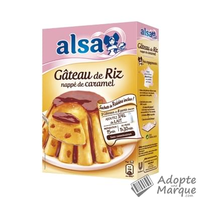 Alsa Gâteau de Riz nappé de Caramel Les 2 sachets de 200G
