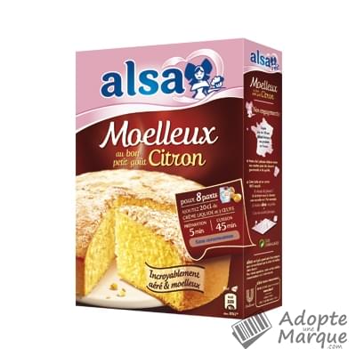 Alsa Moelleux au Citron La boîte de 435G
