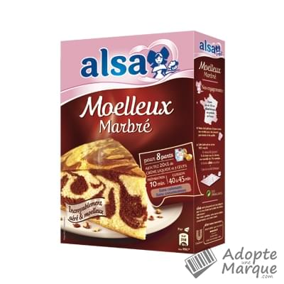 Alsa Moelleux Marbré La boîte de 435G