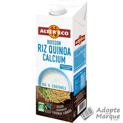 Alter Eco Boisson Riz Quinoa Calcium La brique de 1L