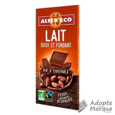 Alter Eco Chocolat au Lait Doux & Fondant La tablette de 100G