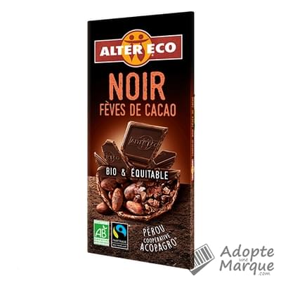 Alter Eco Chocolat Noir Fèves de Cacao La tablette de 100G