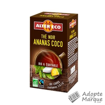 Alter Eco Thé Noir Ananas Coco La boîte de 34G