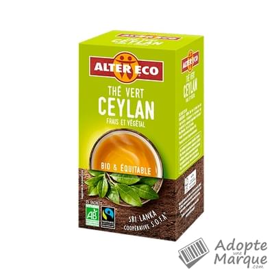 Alter Eco Thé Vert Ceylan La boîte de 40G