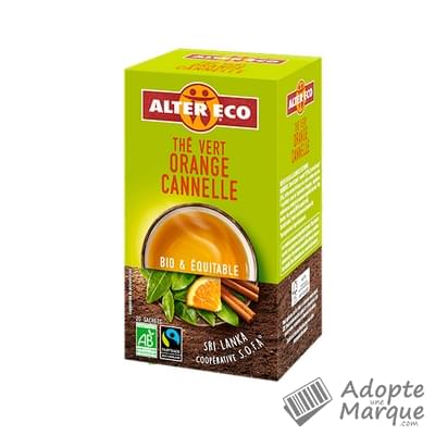 Alter Eco Thé Vert Orange Cannelle La boîte de 40G