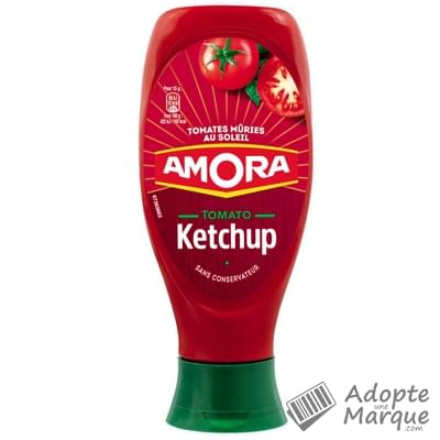 Amora Ketchup Nature Tête en Bas Le flacon de 550G