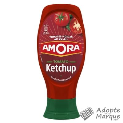 Amora Ketchup Nature Tête en Bas Le flacon de 850G
