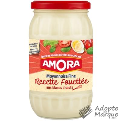 Amora Mayonnaise Recette Fouettée Le bocal de 465G