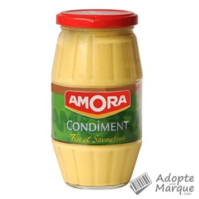 Amora Moutarde Condiment Fin & Savoureux Le bocal de 430G