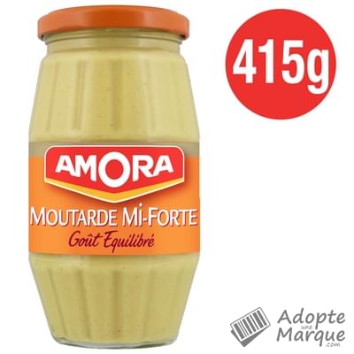 Amora Moutarde Mi-Forte Le bocal de 415G