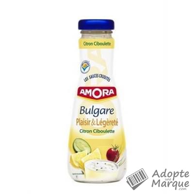 Amora Sauce Bulgare Plaisir & Légèreté Citron Ciboulette Le flacon de 290ML